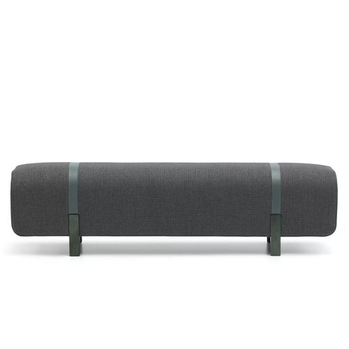 Современный пуф - MUSTANG - TM Leader Contract - из ткани / из сосны / прямоугольный