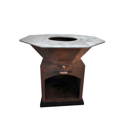 Дровяная садовая жаровня - Léon 1200 - FBC-TONTON GLOUTON - на угле / из кортеновской стали / другие формы