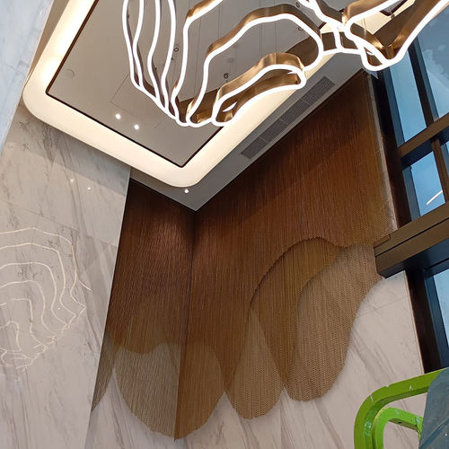 Штора цепочка - QKCLC-04 Sand-Matte - HEBEI JOINWIN ARCHITECTURAL DESIGN CO.,LTD - однотонная / алюминий