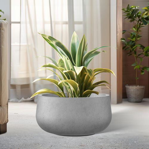 Кадка для садовых растений из стекловолокна - RC-1003 - Guangdong Ronglin New Material technology .Co.,Ltd - из бетона / круглая / на заказ