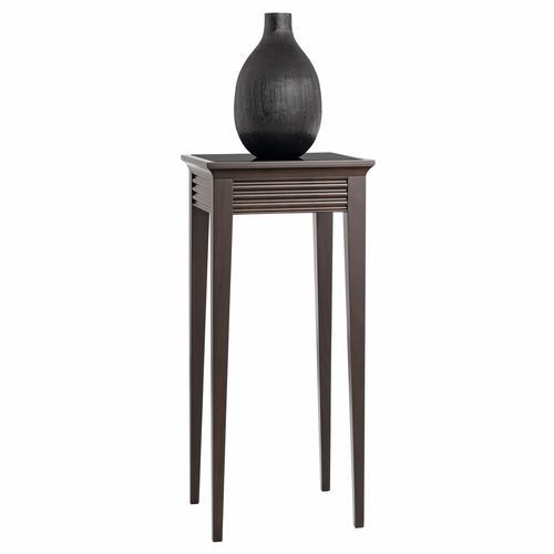 Классический стол-подставка - 3231 Luna - Bordini arredamenti - из лакированного стекла / с основанием из бука / квадратный