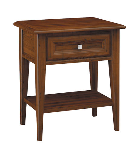 Классический ночной столик - H5463 Mediterranea - Bordini arredamenti - из дерева / с основанием из древесины / прямоугольный