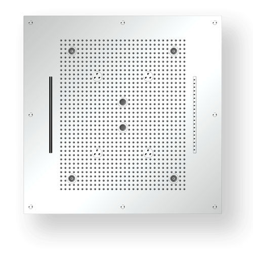Встраиваемая лейка для душа - R70C1234 - AQUAFORM - квадратная / дождь / с хромотерапией