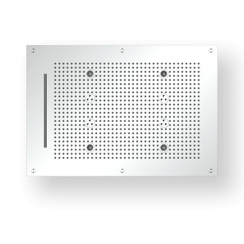 Встраиваемая лейка для душа - R7048C124 - AQUAFORM - прямоугольная / дождь / с хромотерапией