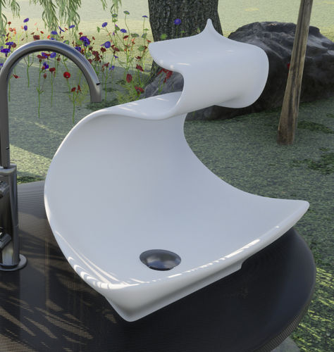 Настольная раковина - CASTOR - GUCH DESIGN - из Solid Surface / класса люкс / ручной работы