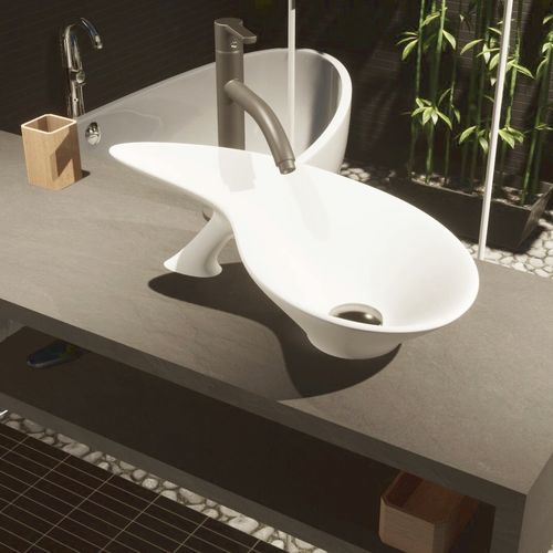 Настольная раковина - IZAR  - GUCH DESIGN - из Solid Surface / класса люкс / ручной работы