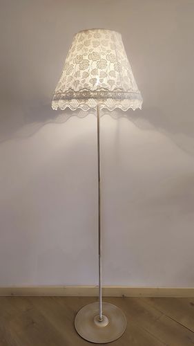 Напольная лампа - Madrid 09 - DelightLamps - из металла / из ткани / классическая