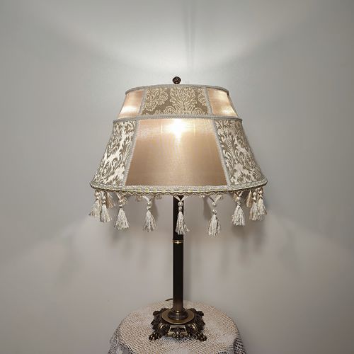 Настольная лампа - Baltimore 03 - DelightLamps - из латуни / из бронзы / из ткани