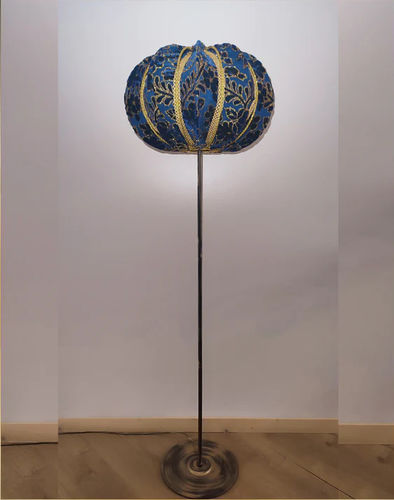 Напольная лампа - Lima 03 - DelightLamps - из металла / из ткани / ар-деко
