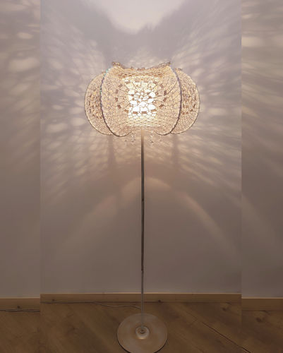 Напольная лампа - Dubai 08 - DelightLamps - из металла / из кристалла / из ткани