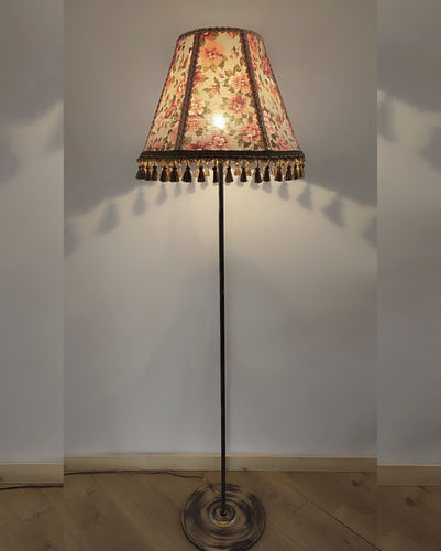 Напольная лампа - Madrid 04 - DelightLamps - из металла / из кристалла / из ткани