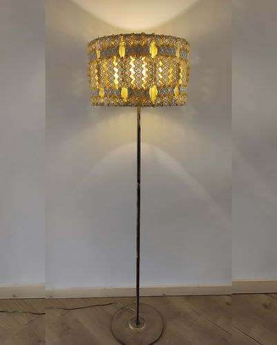 Напольная лампа - Oklahoma  03 - DelightLamps - из металла / из ткани / классическая
