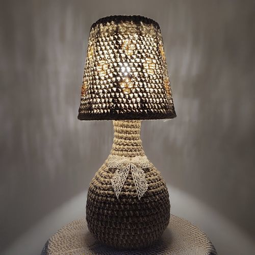 Настольная лампа - Monte Carlo 04 - DelightLamps - из металла / из ткани / классическая