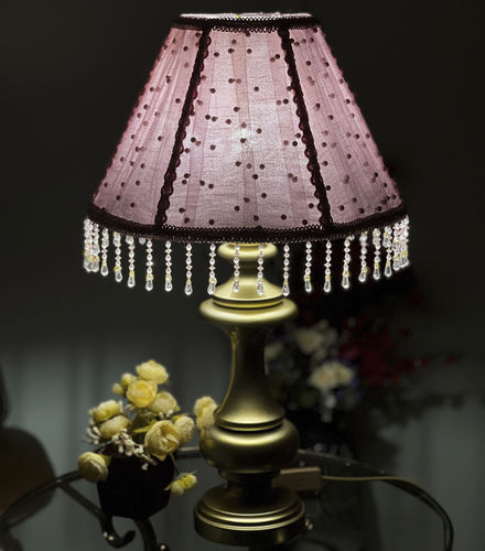 Настольная лампа - Alexsandria 01 - DelightLamps - из металла / из ткани / классическая
