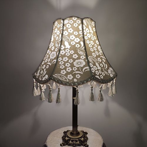 Настольная лампа - Dallas 02 - DelightLamps - из металла / из ткани / классическая
