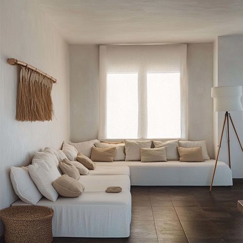 Жалюзи наматывающееся - BLINDS - dELENZO LINEN FROM EUROPE S.L - для окон / из льна / с ручным приводом