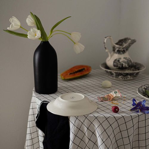 Скатерть из льна - CHECKERED - dELENZO LINEN FROM EUROPE S.L - для гостиницы / для ресторана