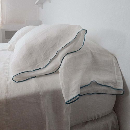 Текстильный бордюр Для одеяла - HEMSTITCHES - dELENZO LINEN FROM EUROPE S.L - для внутренней отделки / персонализированный / из льна