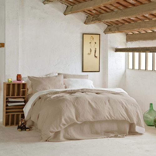 Чехол для теплого одеяла из льна - WHITE &amp; NATURAL - dELENZO LINEN FROM EUROPE S.L - однотонный