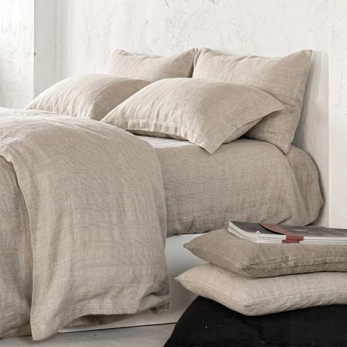 Наволочка для подушки из льна - HERRINGBONE - dELENZO LINEN FROM EUROPE S.L