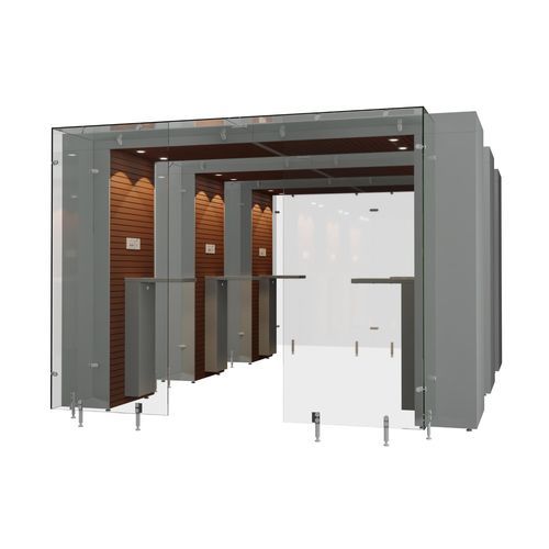 Кабина для курильщиков для помещений - SMOKE SOLUTION 3SP AREA 3.2 M - Longhi Air - с HEPA-фильтром / полуоткрытая