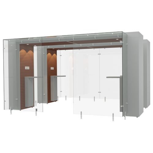 Кабина для курильщиков для помещений - SMOKE SOLUTION 2SP AREA 4 M - Longhi Air - с HEPA-фильтром / полуоткрытая