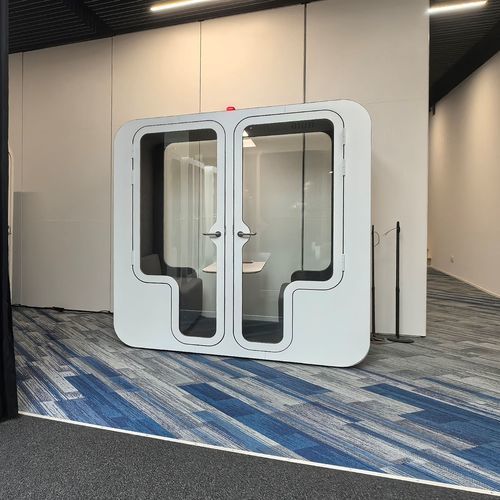 Акустическая рабочий стол POD - 2P - Dancoo Acoustic Pods Manufacturing Co.,Ltd. - регулируемая / эргономичная / с системой видеоконференцсвязи