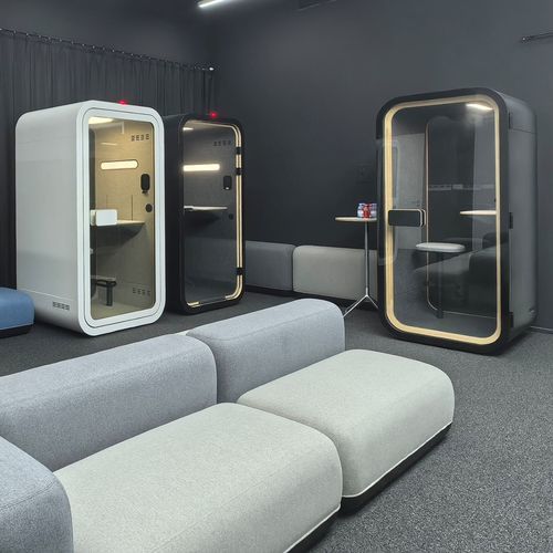 Телефонная будка для офиса - ONE COMPACT - Dancoo Acoustic Pods Manufacturing Co.,Ltd. - для открытого пространства / из фанеры / из березы