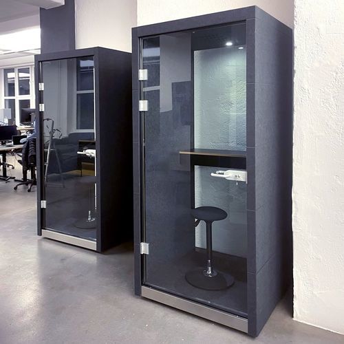Телефонная будка для офиса - A - Dancoo Acoustic Pods Manufacturing Co.,Ltd. - для открытого пространства / из ПЭТФ / из ламината