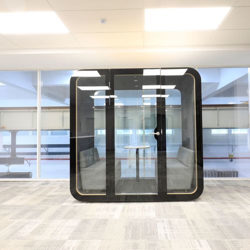 Акустическая рабочий стол POD - 2F2 - Dancoo Acoustic Pods Manufacturing Co.,Ltd. - эргономичная / USB / со встроенным светодиодным светильником
