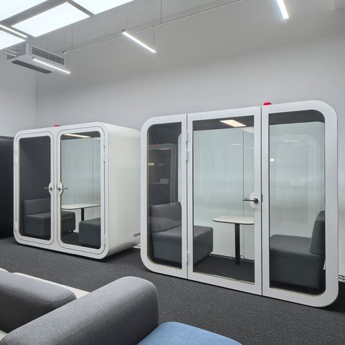 Акустическая рабочий стол POD - 2S2 - Dancoo Acoustic Pods Manufacturing Co.,Ltd. - эргономичная / USB / со встроенным светодиодным светильником