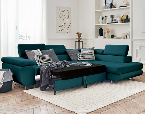 Угловой диван - PABLO : 1093BC - Best Mobilier - кровать / современный / из бархата