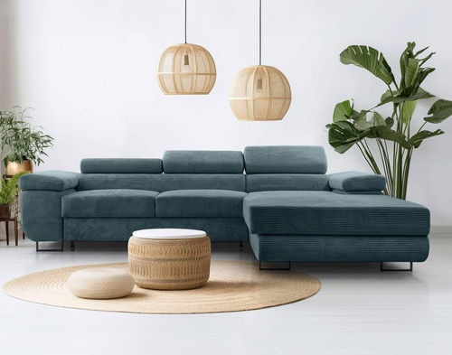 Угловой диван - PABLO : 1519B - Best Mobilier - кровать / современный / из бархата