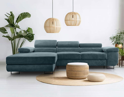 Угловой диван - PABLO : 1520B - Best Mobilier - кровать / современный / из бархата