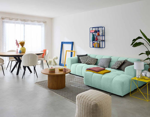 Угловой диван - RAY : 1673B - Best Mobilier - современный / из ткани / с подлокотниками