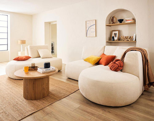 Модульный диван - SANTORINI: 1687BEI - Best Mobilier - современный / из ткани / с подушками