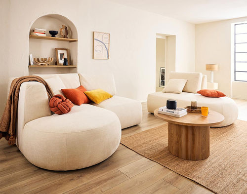 Модульный диван - SANTORINI: 1689BEI - Best Mobilier - современный / из ткани / с подлокотниками