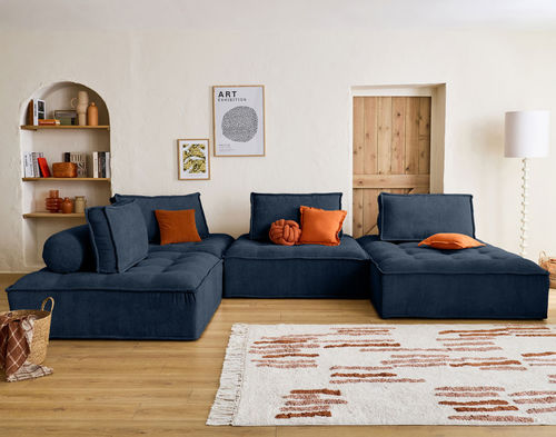 Модульный диван - MARISOL: 1861B - Best Mobilier - современный / из бархата / с подушками