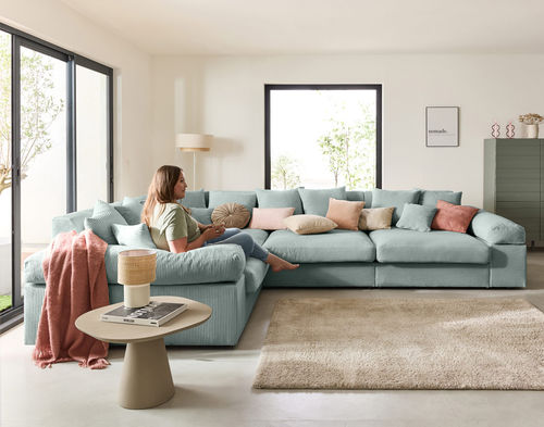 Угловой диван - ASPEN : 1868B - Best Mobilier - современный / из бархата / с подлокотниками
