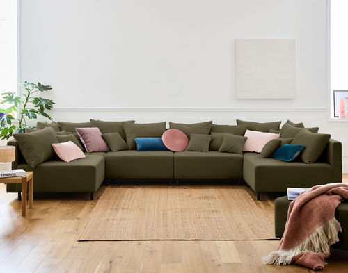 Модульный диван - EDINBURG: 1873V - Best Mobilier - современный / из бархата / с подушками