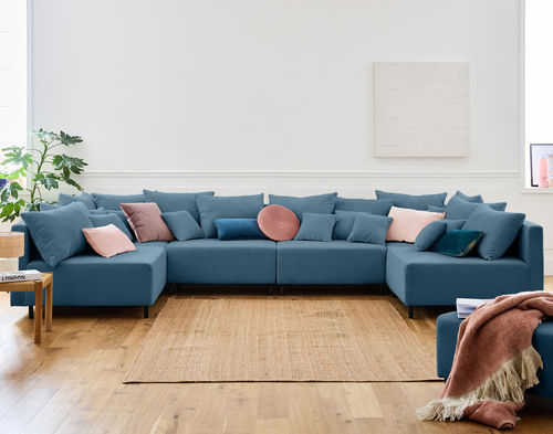 Модульный диван - EDINBURG: 1873B - Best Mobilier - современный / из бархата / с подушками