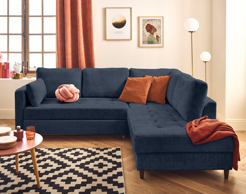 Угловой диван - ANNA : 2589B - Best Mobilier - кровать / современный / из бархата