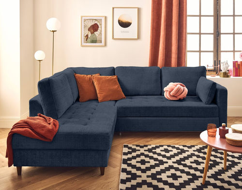 Угловой диван - ANNA : 2590B - Best Mobilier - кровать / современный / из бархата