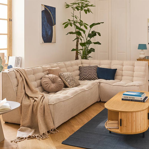 Модульный диван - ELLIE: 2943BEI - Best Mobilier - современный / из бархата / без подлокотников