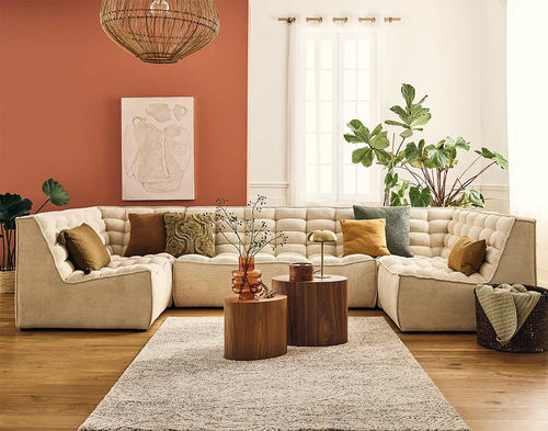 Модульный диван - ELLIE: 2945BEI - Best Mobilier - современный / из бархата / без подлокотников