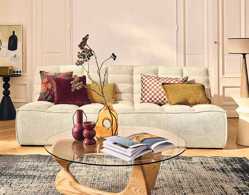 Модульный диван - ELLIE: 2946BEI - Best Mobilier - современный / из бархата / без подлокотников