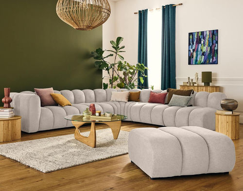 Модульный диван - DEBBIE: 2955BEI - Best Mobilier - современный / из ткани / с подлокотниками