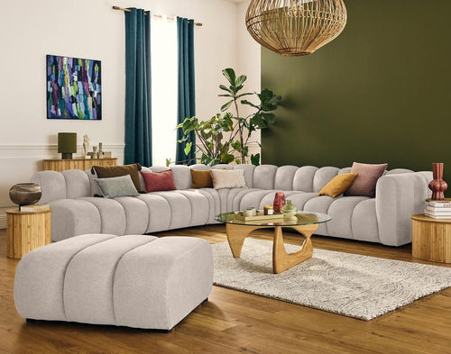 Модульный диван - DEBBIE: 2956BEI - Best Mobilier - современный / из ткани / с подлокотниками