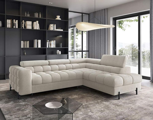 Угловой диван - ELISA: 2976BEI - Best Mobilier - кровать / современный / из ткани