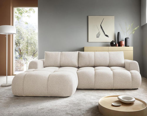 Угловой диван - YULIN: 3233BEI - Best Mobilier - кровать / современный / из ткани